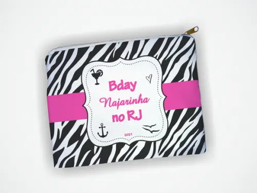 Necessaire 19x13cm Personalizado Aniversario