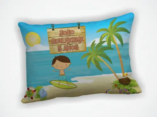 Almofada 18x28cm Personalizada Surfista