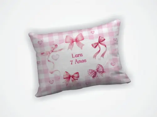 Almofada 18x28cm Personalizada Laço