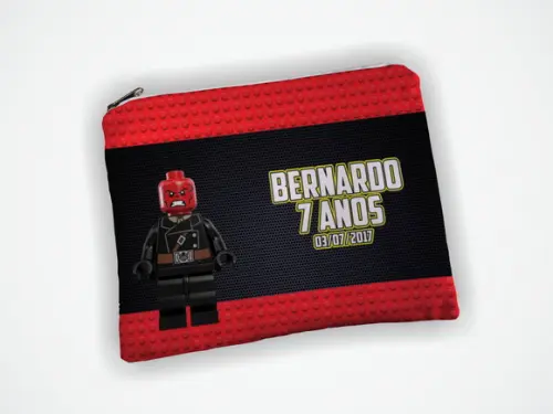 Necessaire 19x13cm Personalizada Lego