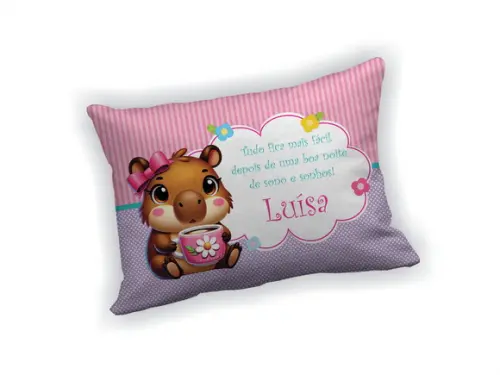 Almofada 18x28cm Personalizada Capivara