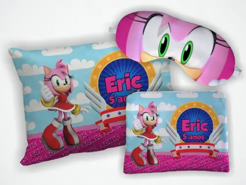 Kit Almofada 18x28cm+ Mascara + Nécessaire Sonic