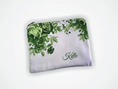 Necessaire 19x13cm Madrinha Casamento Verde