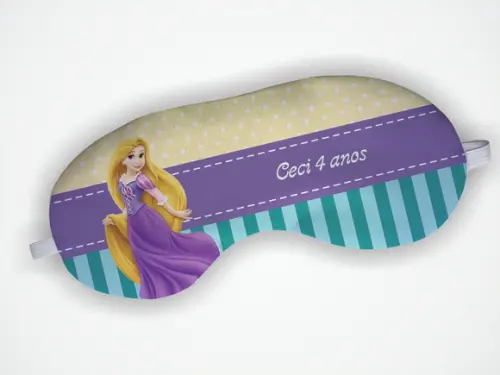 Lembrancinha Mascara Dormir Rapunzel Enrolados