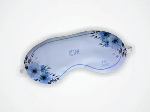 Máscara de Dormir Madrinha Casamento Azul Serenity