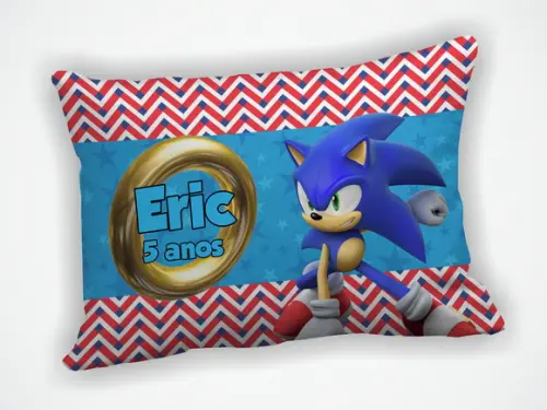 Almofada 18x28cm Personalizada Sonic