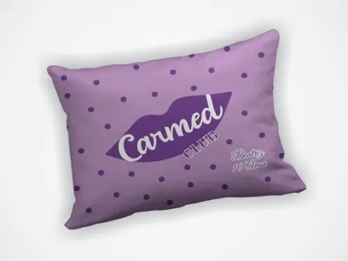 Almofada 18x28cm Personalizada Carmed Fini Roxo