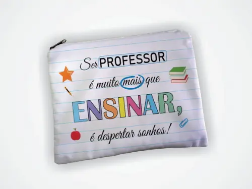 Lembrancinha Necessaire 19x13cm Dia dos Professores