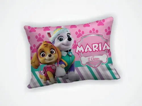 Lembrancinha Mini Almofada 18x28cm Patrulha Canina