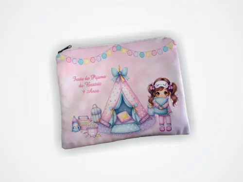 Lembrancinha Necessaire 19x13cm Personalizado Festa Pijama