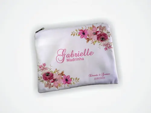 Necessaire 19x13cm Madrinha Rosa