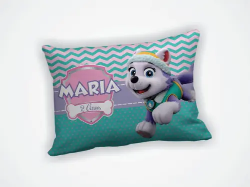 Lembrancinha Mini Almofada 18x28cm Patrulha Canina