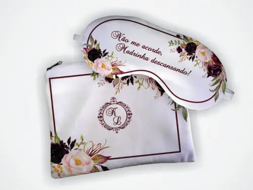 Kit Necessaire + Mascara Madrinha Marsala