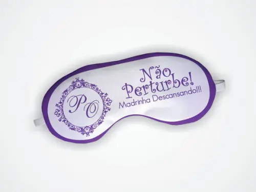 Máscara de Dormir Madrinha Casamento Lilás