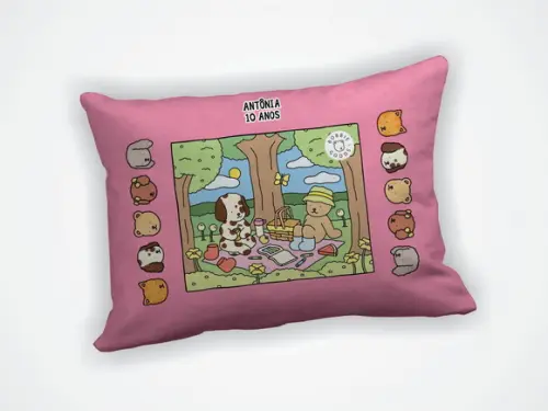 Mini Almofada 18x28cm Personalizada Bobbie Goods