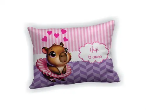 Almofada 18x28cm Personalizada Capivara