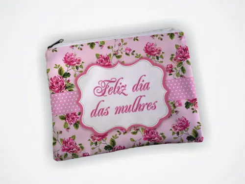 Necessaire Personalizada 19x13cm Dia das Mulheres