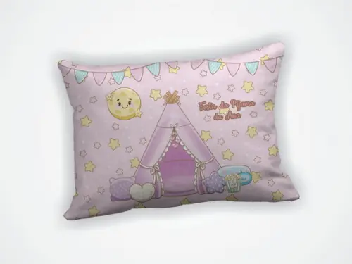 Almofada 18x28cm Personalizada Festa Pijama