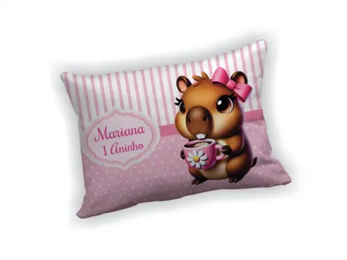 Almofada 18x28cm Personalizada Capivara