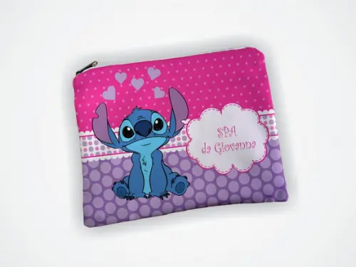 Necessaire 19x13cm Personalizada Stitch