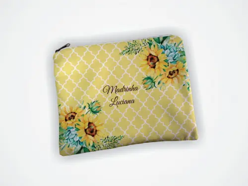 Necessaire Personalizada 15 Anos Girassol