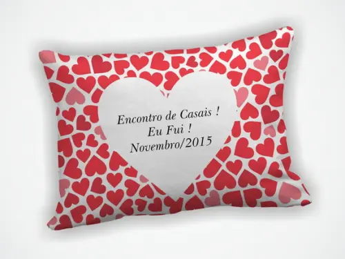 Almofada 18x28cm Personalizada Noivado