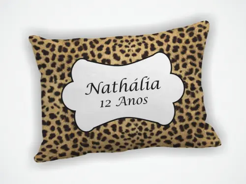 Almofada 18x28cm Personalizada Onça