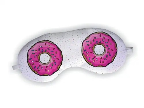 Lembrancinha Mascara Dormir Aniversario Donuts