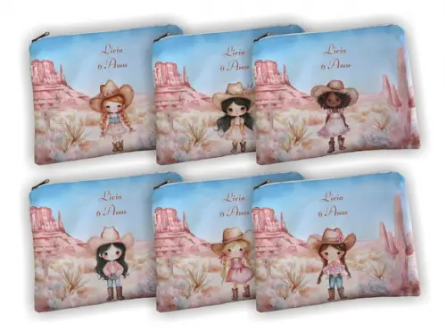 Necessaire Personalizada Cowgirl Vaqueira Boiadeira