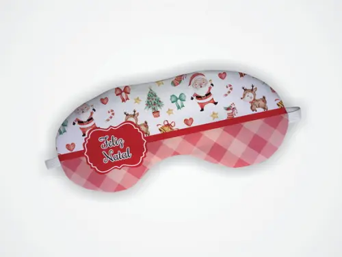 Lembrancinha Mascara de Dormir Tapa Olho Natal