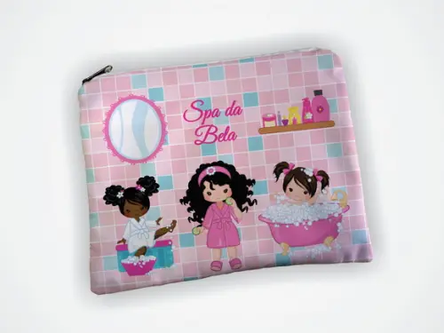 Lembrancinha Necessaire 19x13cm Meninas Festa Spa