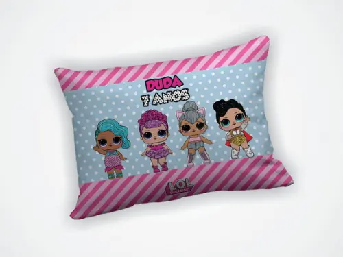 Lembrancinha Mini Almofada 18x28cm Lol