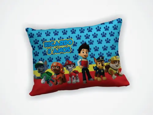 Lembrancinha Mini Almofada 18x28cm Patrulha Canina