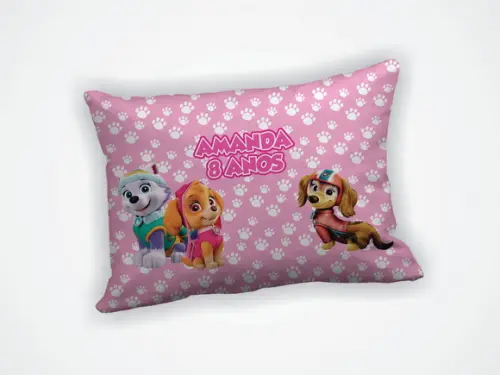 Lembrancinha Mini Almofada 18x28cm Patrulha Canina