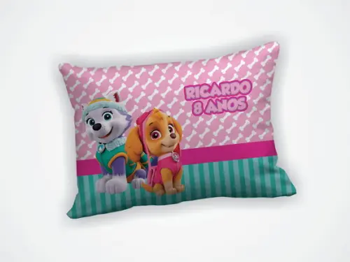 Lembrancinha Mini Almofada 18x28cm Patrulha Canina