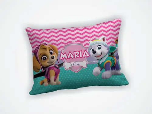 Lembrancinha Mini Almofada 18x28cm Patrulha Canina