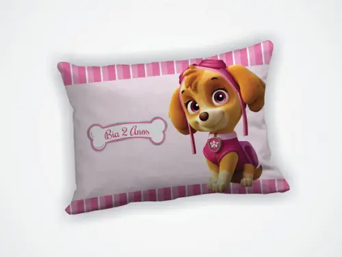 Lembrancinha Mini Almofada 18x28cm Patrulha Canina