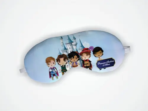 Lembrancinha Mascara de Dormir Personalizada Príncipes