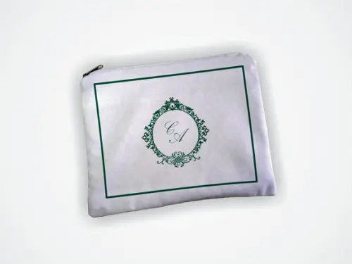 Necessaire 19x13cm Madrinha Casamento Verde