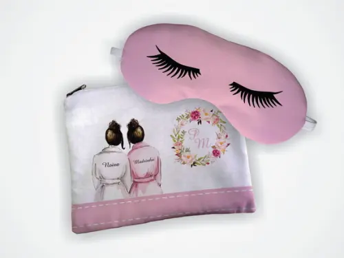 Kit Necessaire + Mascara Madrinha Rosa