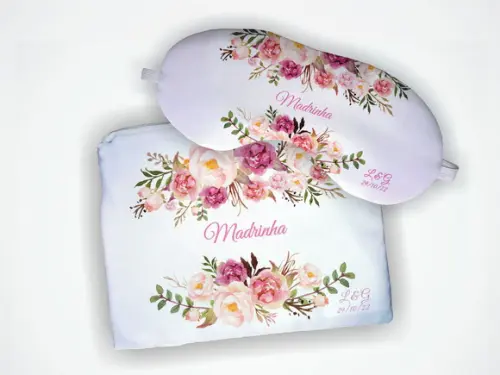 Presente Personalizado Kit Necessaire + Mascara Madrinha