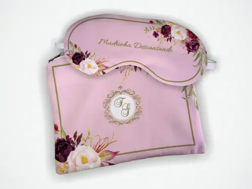 Kit Necessaire + Mascara Madrinha Rosa