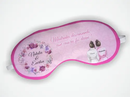Máscara de Dormir Madrinha Rosa