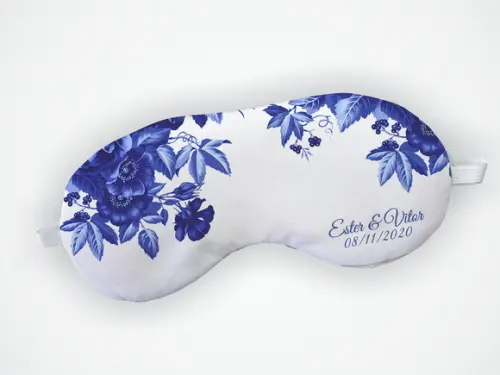 Máscara de Dormir Madrinha Casamento Azul