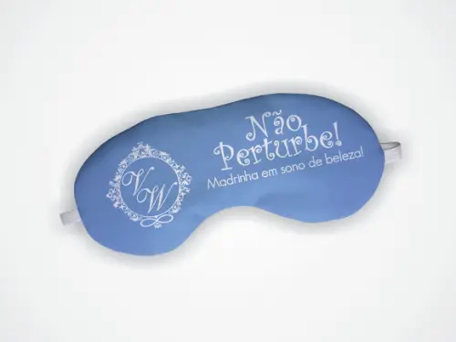 Máscara de Dormir Madrinha Casamento Azul
