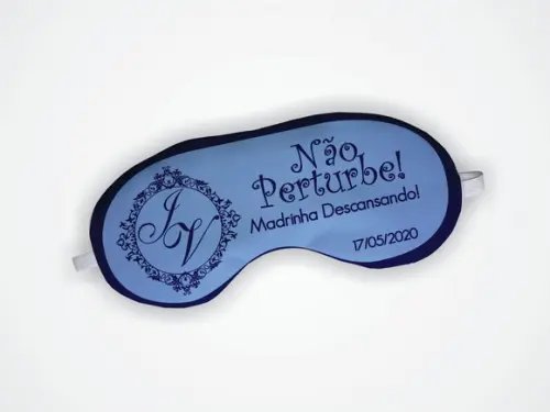 Máscara de Dormir Madrinha Casamento Azul