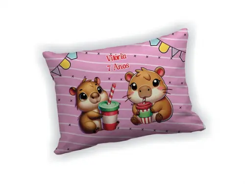 Almofada 18x28cm Personalizada Capivara