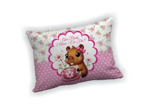 Almofada 18x28cm Personalizada Capivara