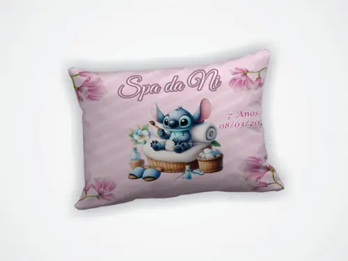 Almofada 18x28cm Personalizada Stitch Spa