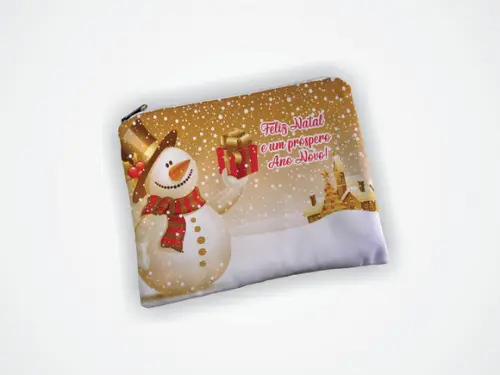 Necessaire 19x13cm Personalizada Natal